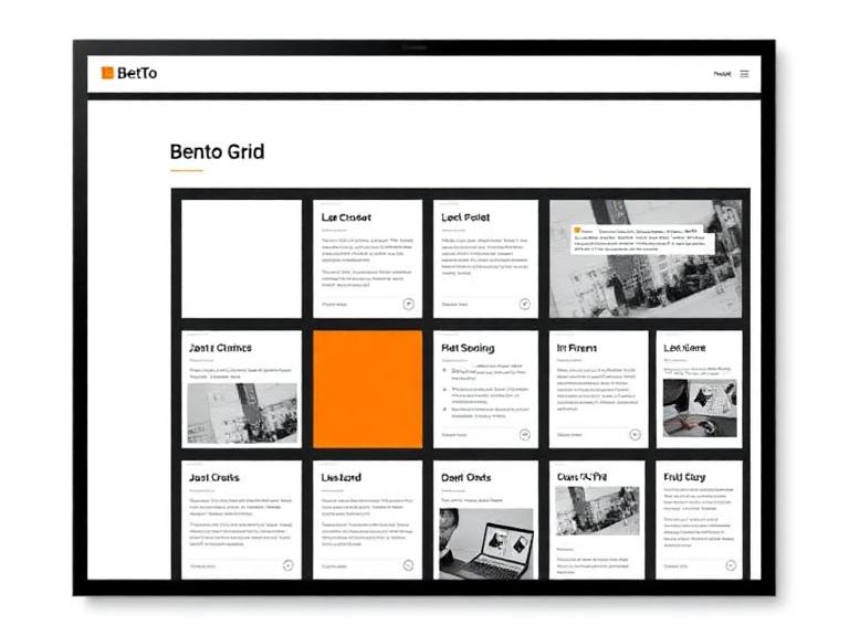 Bento Grid website style preview