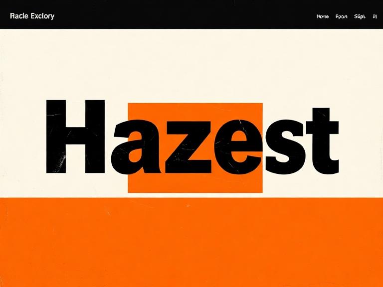 Brutalist website style preview